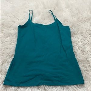teal tank top
